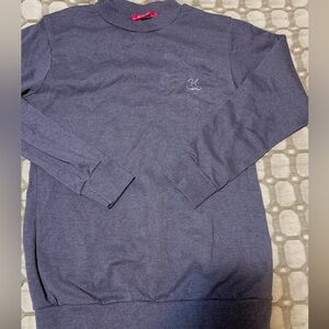 Elegant Navy Women's Crew Neck Sweater, has pilling